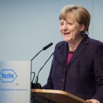 Angela Merkel am Rednerpult faircom futura